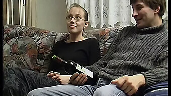 German Teen Couple Gets Wild On The Couch In The 90s